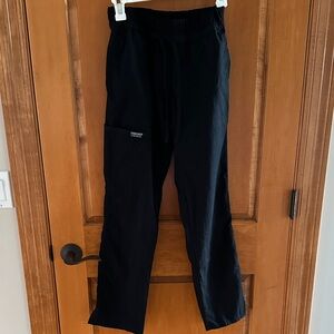 Women's Cherokee Workwear Black Straight Leg Scrubs Pants XS